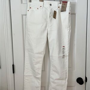 Levi's Women’s Wedgie Straight White Jeans